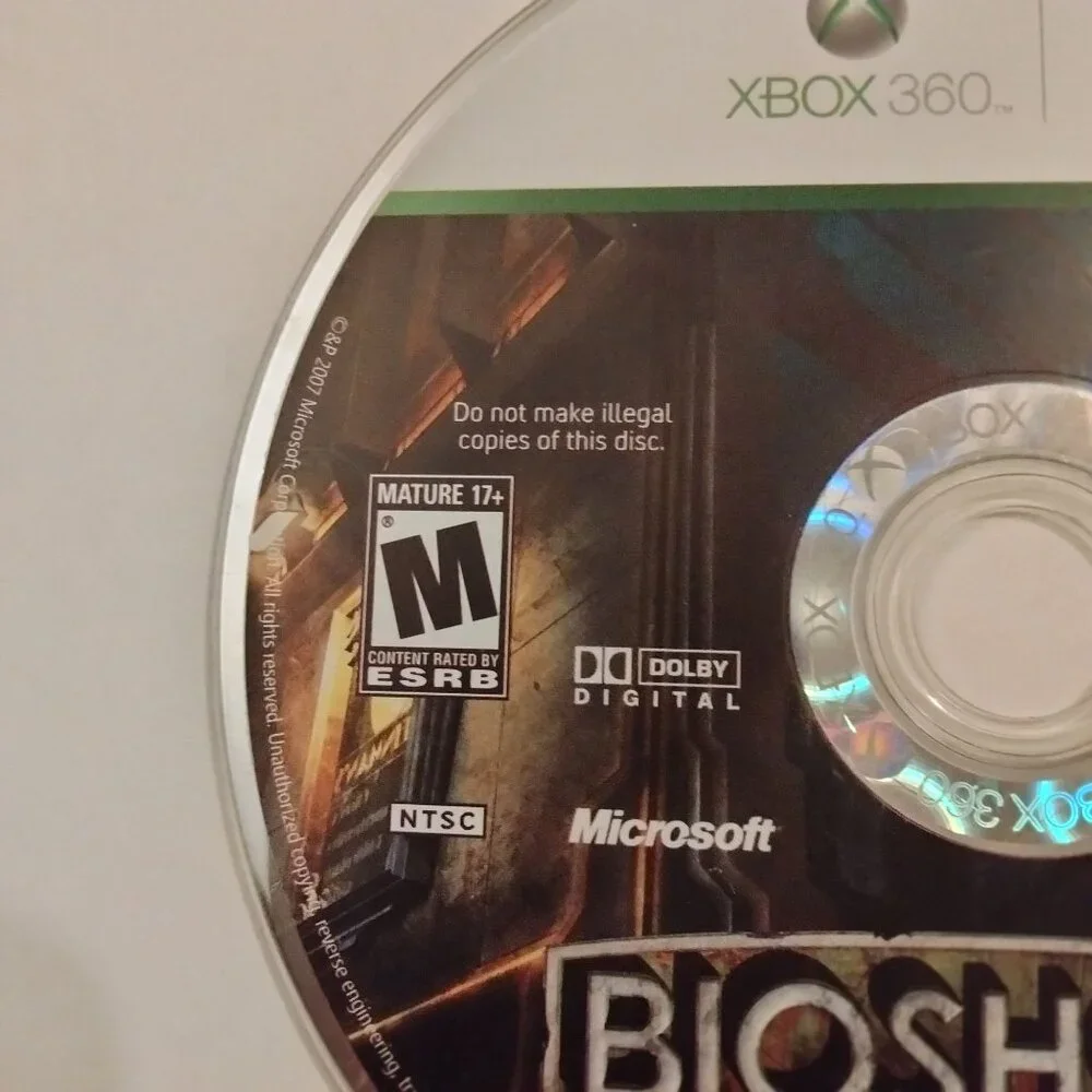 BioShock Xbox 360 Game Disc Mature Games